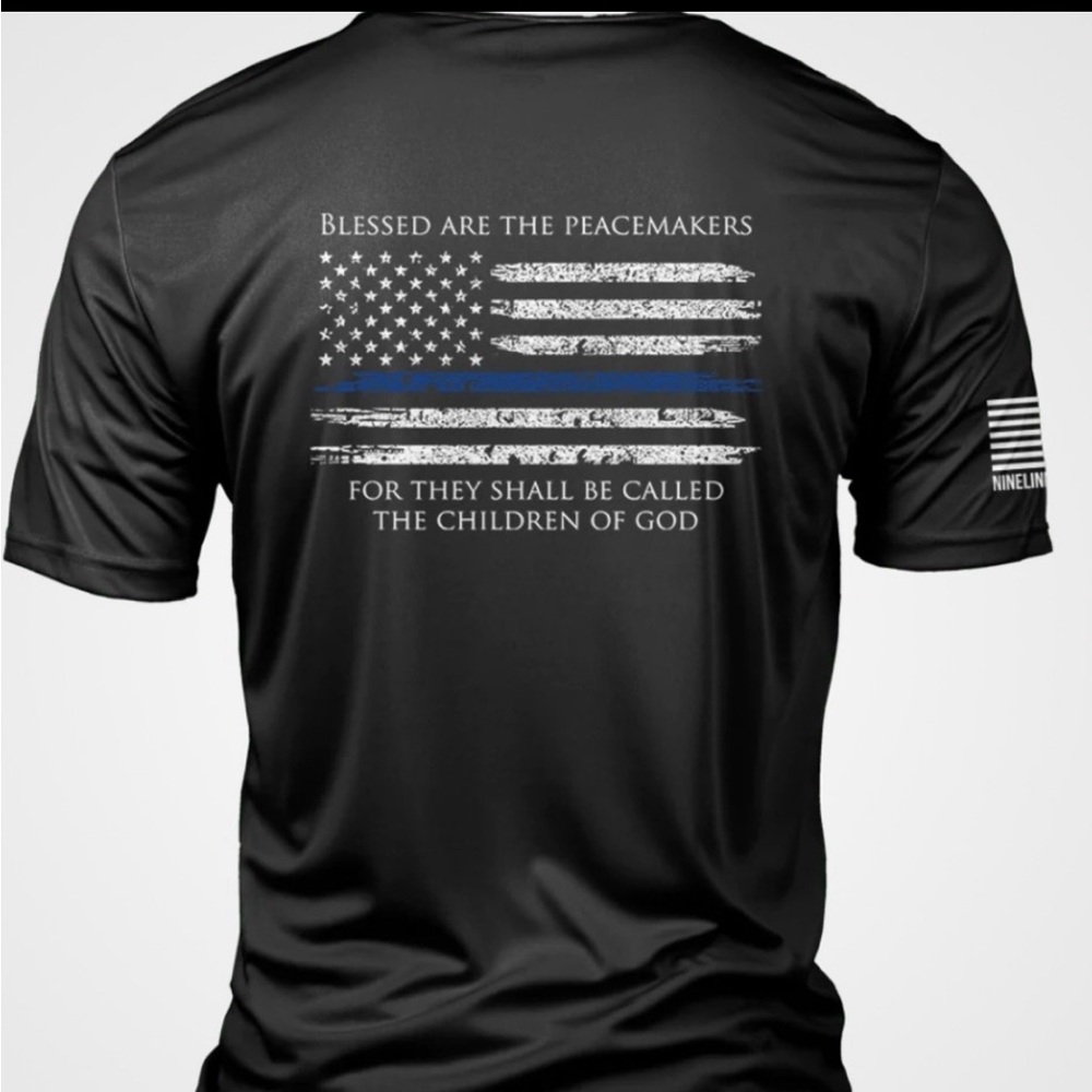 Nine Line Apparel Thin Blue Line T Shirt Medium